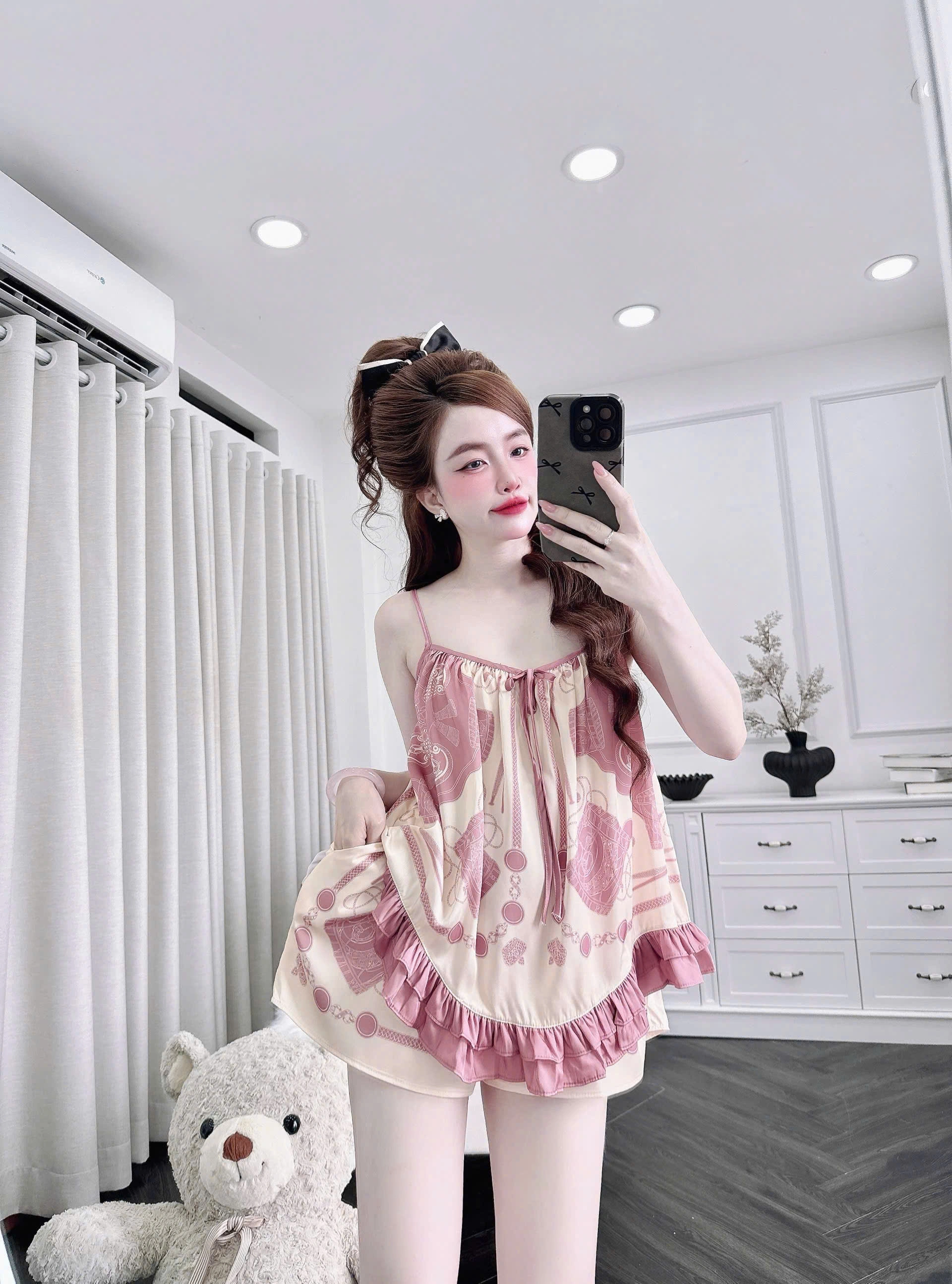 Sỉ đồ ngủ bộ đùi lụa Latin tận xưởng giá rẻ